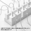 「サンワサプライ 電源タップ(2P・12個口・3m) TAP-2312-3W 1個」の商品サムネイル画像4枚目