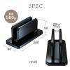 「サンワサプライ ノートパソコン用アクリルスタンド(縦置きタイプ) PDA-STN32BKN 1台」の商品サムネイル画像7枚目