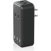 「エレコム 電源タップ/USBタップ/コンセント 2口/USB 3ポート/2.4A/直挿し/ブラック ECT-03BK 1個」の商品サムネイル画像2枚目