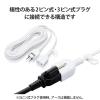「エレコム 延長タップ/スタンダード/ホコリ防止シャッター付/5.0m/ホワイト T-X01-2150WH 1個」の商品サムネイル画像4枚目