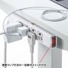 「サンワサプライ 電源タップ 3P 4個口 5m 抜け止め式 一括集中スイッチ付き ブレーカー内蔵 TAP-34MG-5 1個」の商品サムネイル画像4枚目
