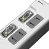 「磁気研究所 USB2ポート付き 節電タップ(AC×2+USB×2) HDUTC2U2WH 1個」の商品サムネイル画像2枚目