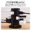 「エレコム タワー型タップ/ホコリ防止シャッター付/雷ガード/固定可能/AC差込12口/2m/ブラック TT-03-1220BK 1個」の商品サムネイル画像5枚目