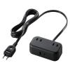 「エレコム 電源タップ USBタップ 2m コンセント 2個口 USB-C×1 A×1 雷ガード 黒 T-U04-2220BK 1個」の商品サムネイル画像2枚目