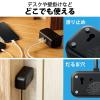 「エレコム 電源タップ USBタップ 2m コンセント 2個口 USB-C×1 A×1 雷ガード 黒 T-U04-2220BK 1個」の商品サムネイル画像5枚目