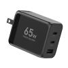 「YAMAZEN USB充電器 PD対応 65W GaN USBーA×1 USBーC×2 急速充電 YPD-65CCA 1個」の商品サムネイル画像5枚目