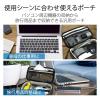 「エレコム カジュアルガジェットポーチ/大容量/ブラック BMA-F01XBK 1個」の商品サムネイル画像2枚目