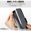 「AQUOS wish4(SH-52E)/レザーケース/手帳型/UltraSlim/薄型/磁石付き/カーボンブラック PM-S241PLFUCB 1個」の商品サムネイル画像6枚目