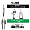 「エレコム オーディオケーブル/3.5φオス-RCAオス×2/2.0m/ブラック ECDH-35WR20BK 1個」の商品サムネイル画像4枚目