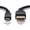 「サンワサプライ TypeC-DisplayPort変換ケーブル (双方向) 3m KC-ALCDPR30 1本」の商品サムネイル画像4枚目
