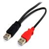 「Startech.com 1.8m USB Y字給電ケーブル(USB A - mini B) USB2HABMY6 1個」の商品サムネイル画像2枚目