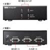 「サンワサプライ ディスプレイ切替器(ミニD-sub(HD)15pin用)・2回路 SW-EV2N2 1個」の商品サムネイル画像7枚目