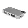 「Startech.com USBハブ USB-C マルチ変換ビデオアダプター スペースグレー ドッキングステーション CDPVDHDMDP2G 1個」の商品サムネイル画像2枚目