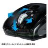 「サンワサプライ ワイヤレスマウス 無線 Bluetooth 6ボタン 中型 ブルーLED MA-BBHT616BK 1個」の商品サムネイル画像4枚目