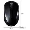 「サンワサプライ ワイヤレスマウス 無線 Bluetooth 静音 3ボタン 小型 ブルーLED MA-BBSK315BK 1個」の商品サムネイル画像6枚目