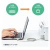 「サンワサプライ USB2.0ケーブル(ライトグレー・3m) KU20-3HK2 1本」の商品サムネイル画像3枚目