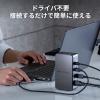 「サンワサプライ ドッキングステーション USB-C HDMI×2 USBハブ 2画面出力 ドライバ不要 USB-CVDK12 1個」の商品サムネイル画像5枚目