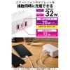 「エレコム USB充電器 電源タップ コンセント×2 USB-C×1 USB-A×2 1.5m 白 ECT-25215WH 1個」の商品サムネイル画像4枚目