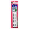 「朝日電器 LEDランプスイッチ付タップ4個口2m WLS-LU42EB(W) 1個」の商品サムネイル画像2枚目