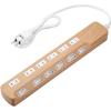 「エレコム 雷ガードタップ/個別スイッチ/ホコリシャッター付/6個口/1.0m/オーク ECT-1310O 1個」の商品サムネイル画像2枚目