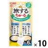 「いなば CIAO チャオ 旅するちゅーる 瀬戸内の味セレクション 国産 (6g×6本)10袋 ちゅ〜る キャットフード 猫用 おやつ」の商品サムネイル画像1枚目