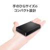 「アイ・オー・データ機器 USB 5Gbps 対応 ポータブルHDD TV録画対応 4TB ブラック HDPH-UTV4DK 1台」の商品サムネイル画像3枚目