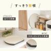 「半月盆 クラシック ホワイト R0588-A 1枚 滑り止め付 お盆 ノンスリップトレー 食洗機対応 ライズクリエイション」の商品サムネイル画像3枚目