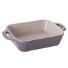「ストウブ Staub レクタンギュラーディッシュ アンティークグレー（14×11cm）1枚 グラタン皿 オーブン・電子レンジ対応 【日本正規販売品】」の商品サムネイル画像2枚目