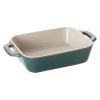 「ストウブ Staub レクタンギュラーディッシュ ターコイズ（14×11cm）1枚 グラタン皿 オーブン・電子レンジ対応 【日本正規販売品】」の商品サムネイル画像1枚目