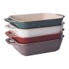 「ストウブ Staub レクタンギュラーディッシュ ターコイズ（14×11cm）1枚 グラタン皿 オーブン・電子レンジ対応 【日本正規販売品】」の商品サムネイル画像6枚目