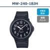 「カシオ 腕時計 アナログ MW-240-1BJH 5気圧防水 ブラック 1個」の商品サムネイル画像2枚目