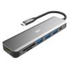 「ドッキングステーション USBハブ PD対応 7in1 Type-Cドッキングステーション SPU3C07DOCSU200G 1個シリコンパワー」の商品サムネイル画像1枚目