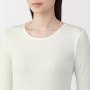「無印良品 レディース 婦人 あったか綿 クルーネック長袖Ｔシャツ 婦人Ｍ オフ白 良品計画」の商品サムネイル画像6枚目