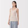 「無印良品 レディース 婦人 あったか綿 タンクトップ 婦人Ｓ ライトベージュ 良品計画」の商品サムネイル画像2枚目