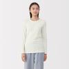 「無印良品 レディース 婦人 あったか綿 厚手 クルーネック長袖Ｔシャツ 婦人Ｓ オフ白 良品計画」の商品サムネイル画像2枚目