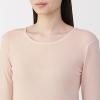 「無印良品 レディース 婦人 あったか綿 クルーネック長袖Ｔシャツ 婦人Ｍ ライトベージュ 良品計画」の商品サムネイル画像6枚目