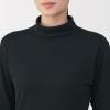 「無印良品 レディース 婦人 あったか綿 厚手 タートルネック長袖Ｔシャツ 婦人Ｓ 黒 良品計画」の商品サムネイル画像7枚目