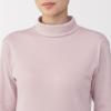 「無印良品 レディース 婦人 あったか綿 厚手 タートルネック長袖Ｔシャツ 婦人Ｍ ライトピンク 良品計画」の商品サムネイル画像5枚目