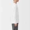 「無印良品 メンズ 紳士 あったか綿 厚手 クルーネック長袖Ｔシャツ 紳士Ｌ 白 良品計画」の商品サムネイル画像4枚目