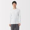「無印良品 メンズ　紳士 あったか綿 クルーネック長袖Ｔシャツ 紳士Ｌ 白 良品計画」の商品サムネイル画像2枚目