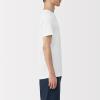 「無印良品 メンズ　紳士 あったか綿 クルーネック半袖Ｔシャツ 紳士Ｍ 白 良品計画」の商品サムネイル画像2枚目