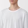 「無印良品 メンズ　紳士 脇に縫い目のない なめらか クルーネック長袖Ｔシャツ 紳士Ｓ 白 良品計画」の商品サムネイル画像4枚目