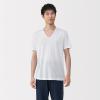 「無印良品 メンズ　紳士 脇に縫い目のない なめらか Ｖネック半袖Ｔシャツ 紳士Ｌ 白 良品計画」の商品サムネイル画像2枚目