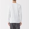 「無印良品 メンズ　紳士 あったか綿 クルーネック長袖Ｔシャツ 紳士Ｍ 白 良品計画」の商品サムネイル画像3枚目