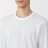 「無印良品 メンズ　紳士 あったか綿 クルーネック長袖Ｔシャツ 紳士Ｍ 白 良品計画」の商品サムネイル画像4枚目