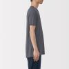 「無印良品 メンズ　紳士 脇に縫い目のない なめらか Ｖネック半袖Ｔシャツ 紳士Ｌ チャコールグレー 良品計画」の商品サムネイル画像2枚目