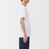 「無印良品 メンズ　紳士 あったか綿 Ｖネック半袖Ｔシャツ 紳士Ｌ 白 良品計画」の商品サムネイル画像2枚目