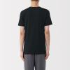 「無印良品 メンズ　紳士 あったか綿 Ｖネック半袖Ｔシャツ 紳士ＸＬ 黒 良品計画」の商品サムネイル画像3枚目