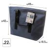 「保冷 保温 トートバッグ 大 22L 約縦42×横45×マチ18.5cm ネイビー 1個 オカザキ」の商品サムネイル画像2枚目