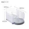 「冷蔵庫 回転収納 調味料 ラック マワリーナDX クリア 1セット（1個×3） コジット」の商品サムネイル画像3枚目